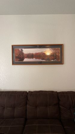 Vintage Framed Panoramic Picture 