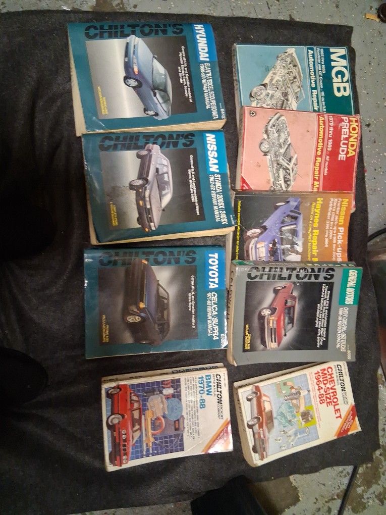 Chilton Repair Manuals Lot