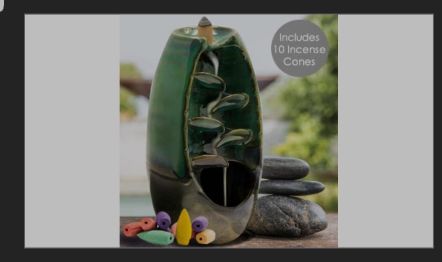 Sankara Stone Waterfall Incense Burner