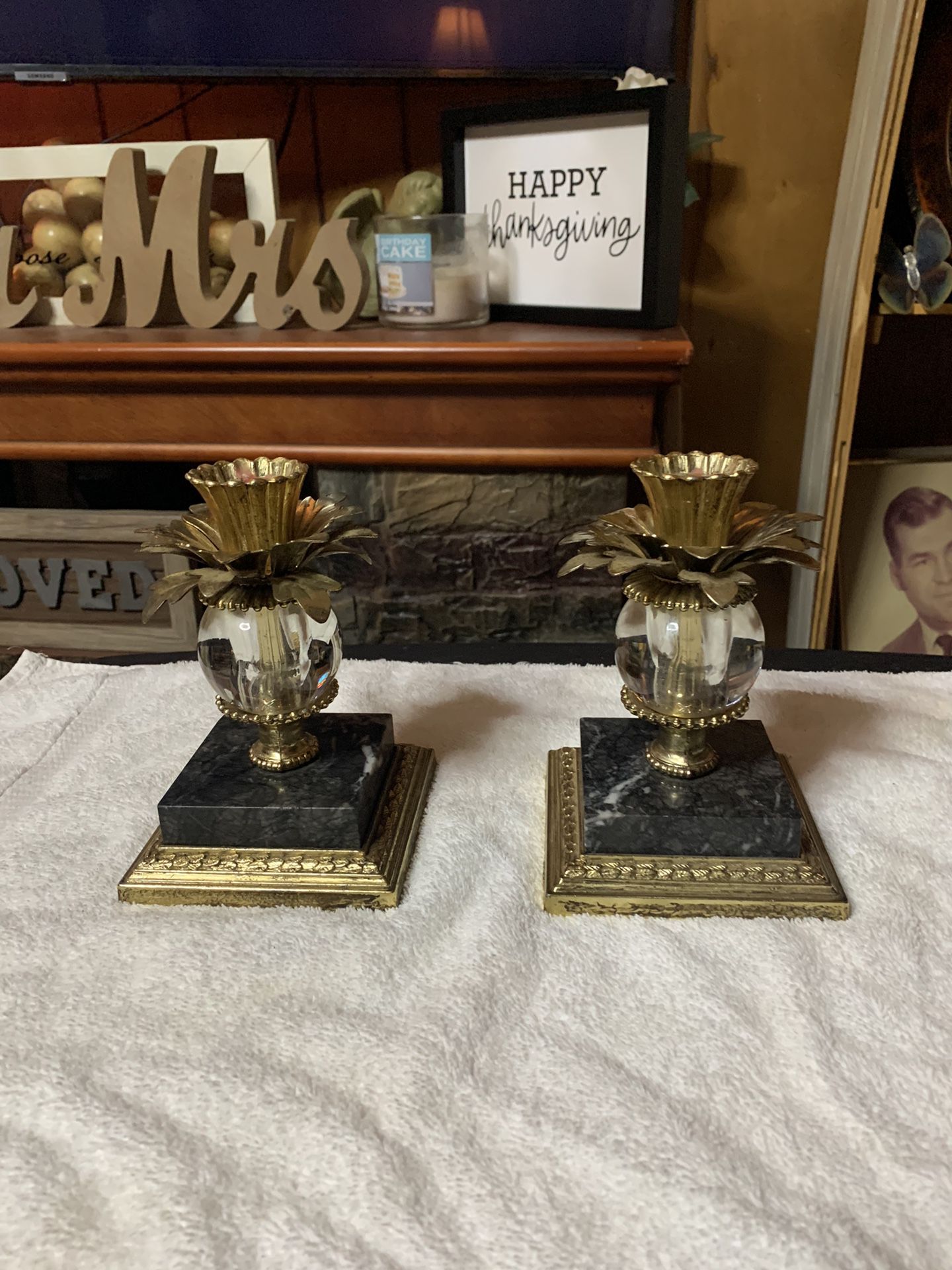 70’s Vintage Candle Holders