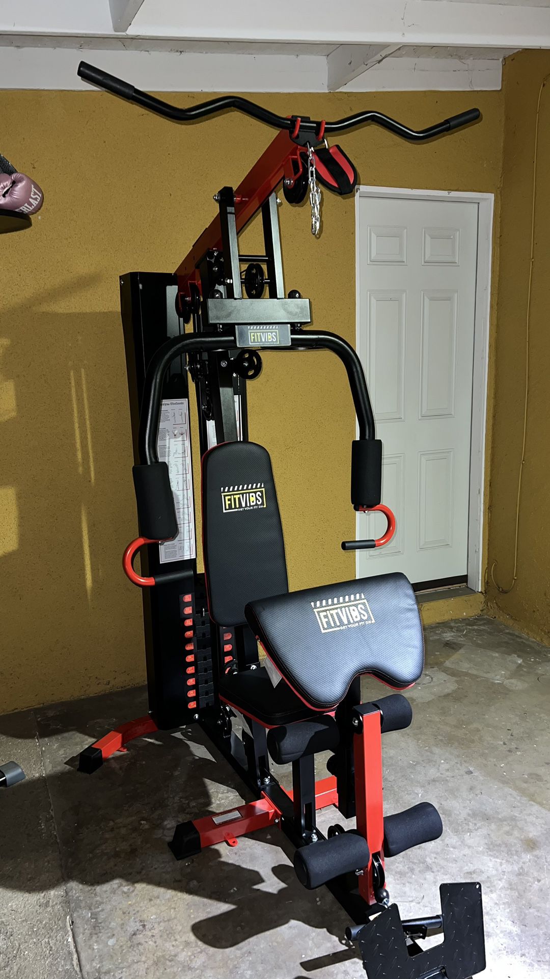 Fitvids LX750 Home Gym System Workout Station with 330 Lbs of Resistance
