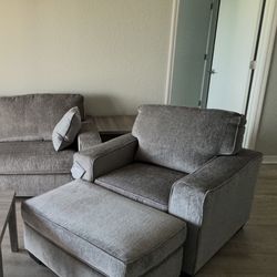 Ashley Furniture Chair & Ottoman 