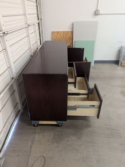 Office Credenza with File cabinets