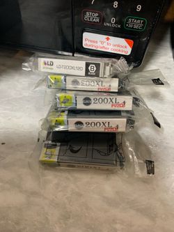200XL Black Ink Cartridges – Lot of 5