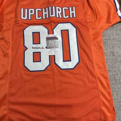 Rick Upchurch Signed Autograph Custom Jersey With JSA COA - Denver Broncos