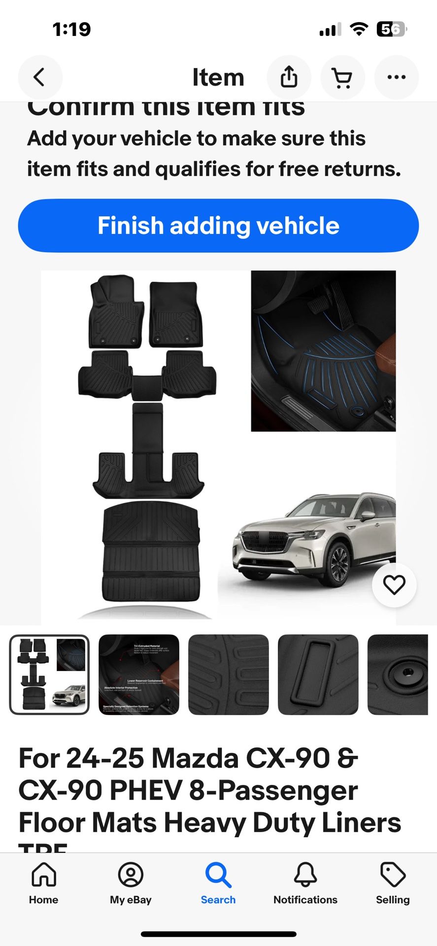 Mats For 24-25’ Mazda CX90, NEW, Save $