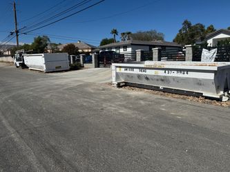 Dumpster trash or concrete