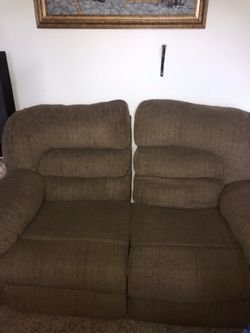 Sofa and love seat set! Three additional pieces not connected in this photo