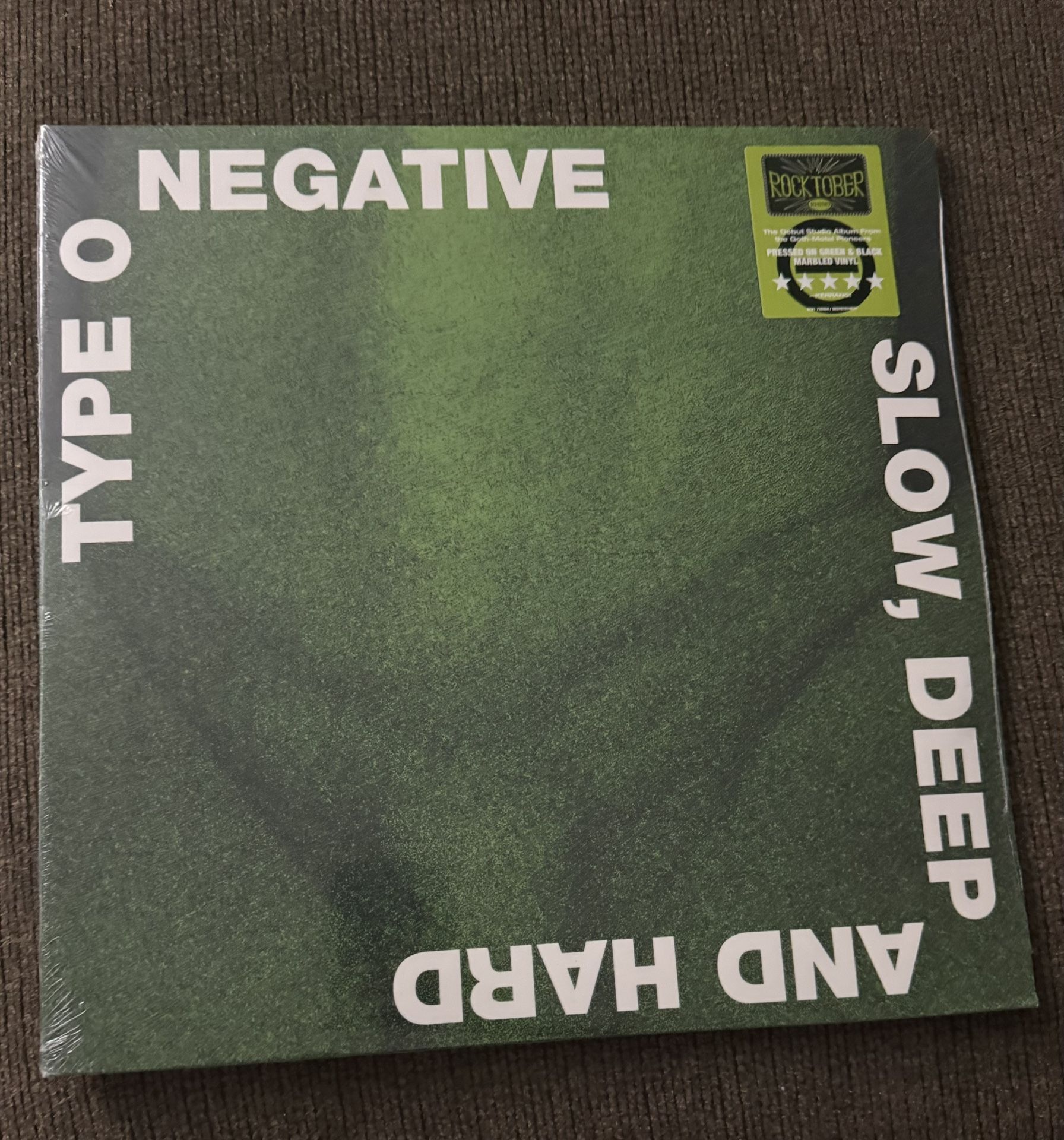 Type O Negative – Slow, Deep and Hard (Rocktober Marbled Vinyl Reissue) – New & Sealed
