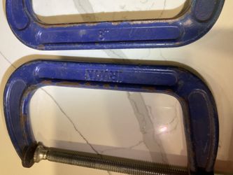 Irwin 8” C-Clamps set of 2. . Great condition.