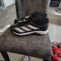 Football Cleats Black And White