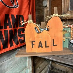 Handcrafted Pumpkin Fall Sign