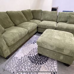 New Green 4 Piece Sectional