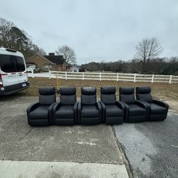 Black Manual Recliners 