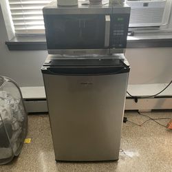 Microwave + Mini Fridge/Freezer