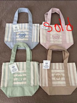2026 Trader Joe’s Mini Striped Tote Bags