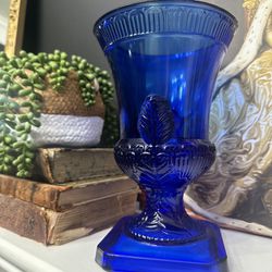 Antique  L. E. Smith Cobalt Blue Large Urn Vase❤️  