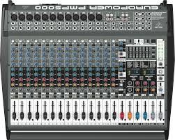Behringer "PMP-6000" 20-Input Powered Mixer W/ Dual Multi-FX Processor And Feedback Eliminator