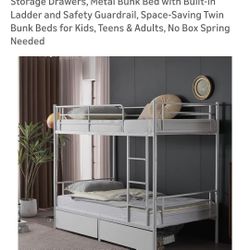 Twin Size Bunk Bed 