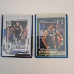 Luka Doncic 2 card lot 