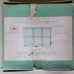 White Wire Storage Cubes