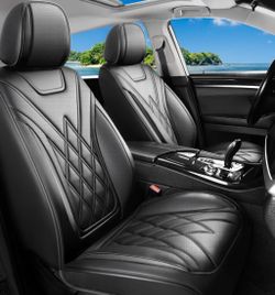 Universal Fit Leather Car Seat Covers- Complete Front & Back Set