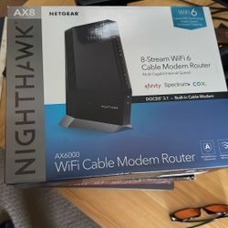 Brand New With Box - Netgear  Nighthawk AX6000 Modem Router For Gaming And Steaming