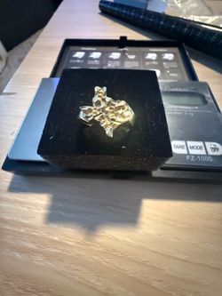 Texas Nugget Heart Ring
