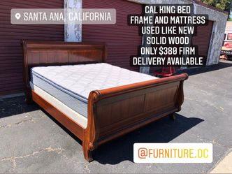 Cal King Bed With Mattress 