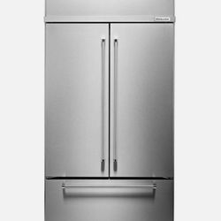Brand New Kitchen Aid French Door Built In 42” Refrigerator Stainless Steel 