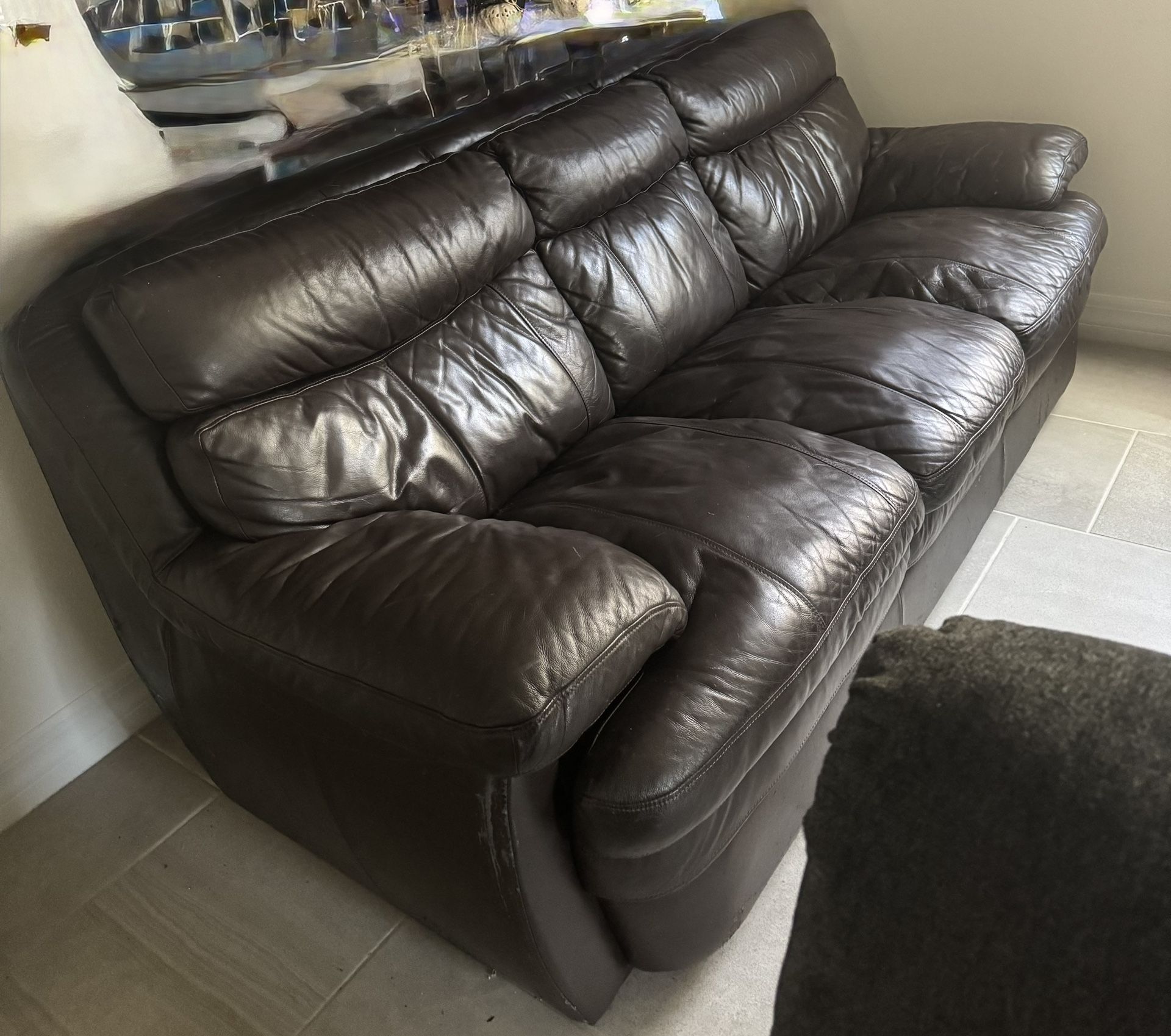 Real Leather Couch