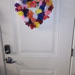 Handmade Floral Heart Wreath