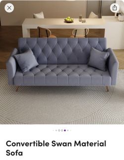 Convertible Swan Material Sofa