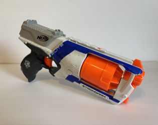 NERF N-Strike Elite Strongarm Blaster (White & Blue)