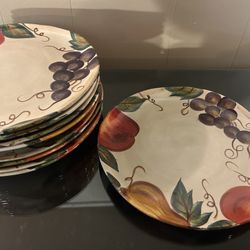 Tabletops Unlimited Venetian Dinner Plate 11" across Fruits  (9 available)