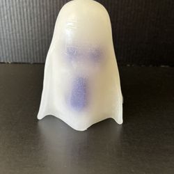 Pottery Barn Halloween Happy Spooky White Ghost Candle