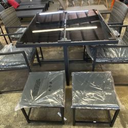 For Sale: Brand New 9-Piece Outdoor Patio Dining Set – $250  Bring style and comfort to your backyard, patio, or garden with this 9-piece outdoor dini