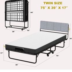 Foldable Twin Bed