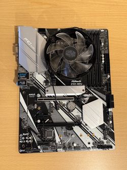 ASRock B365 Pro4 ATX Motherboard with CPU and Cooler