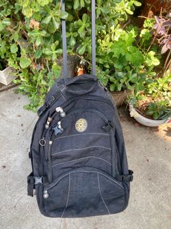 Kipling Backpack & travel bag black good Condition
