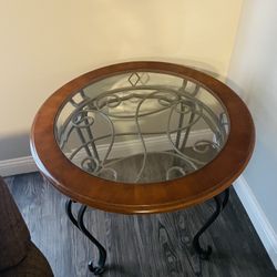 Glass End Table