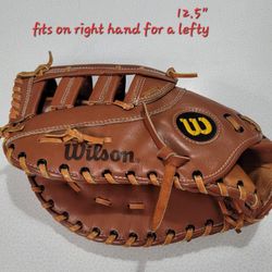 Wilson Baseball Softball First Base Mitt 12.5 Right Hand For Lefty