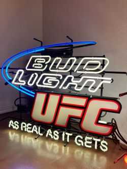 Bud Light UFC Neon Sign