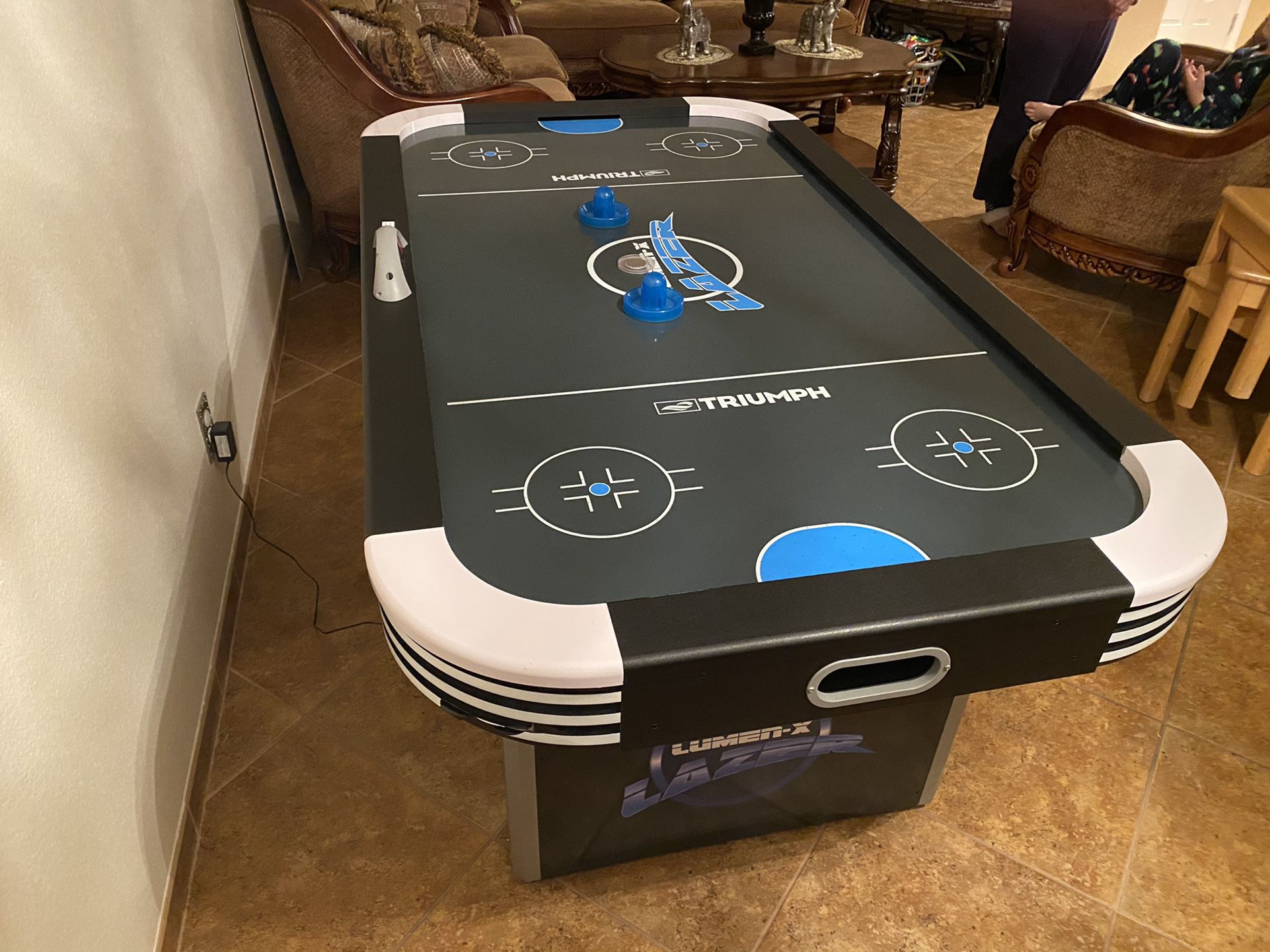 Air Hockey Table Full size With Led Lights Glow In The Dark