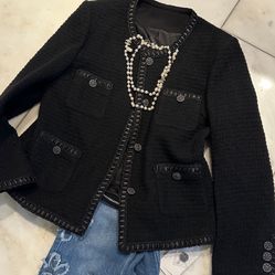 C H A N E L Style Teed Jacket New XL Or 10-12