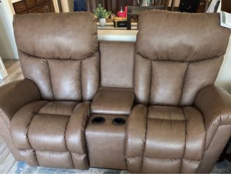 Lazy Boy Power Sofa and Console Loveseat Like New