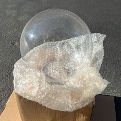 7.5” Clear Glass Globe For Lamp