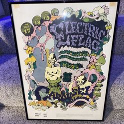 Original 1960s  Electric Flag PG&E Carousel Ballroom 1968 AOR 2.166 Rick Shubb Concert Poster  Measures approximately 14" x 20".  Beautiful condition 