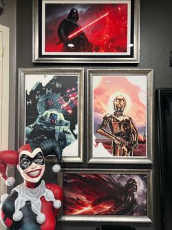⭐ RARE STAR WARS™ LIMITED-EDITION FINE ART COLLECTION — 5 PIECES ⭐