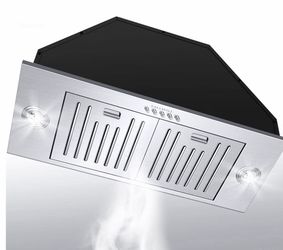 EALLMALL 36" Stainless Steel Range Hood Insert (800 CFM)